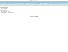 Tablet Screenshot of jaxweddingsandevents.com
